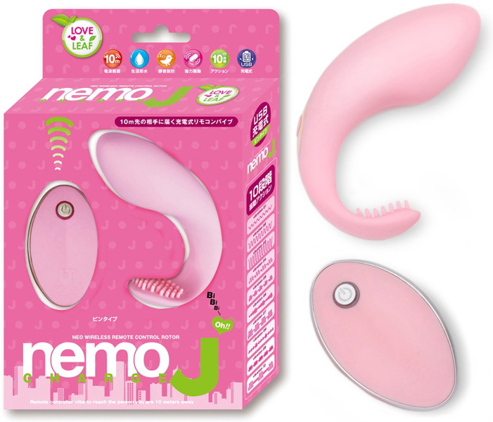 ~Love＆Leaf~ nemoJ ネオ充電式リモコンローター ピンク